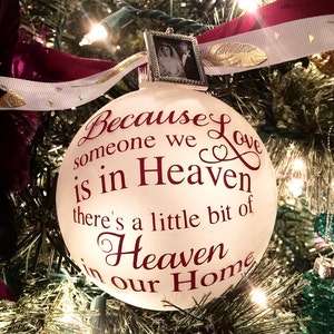 In Loving Memory Ornament Because Someone We Love is in - Etsy