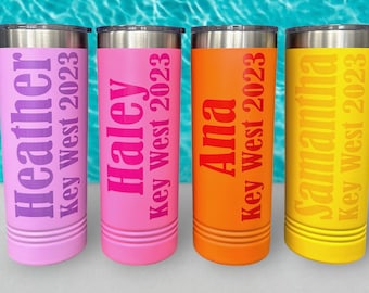 Vacation Tumblers, Personalized Tumblers, Bachelorette Party Favors