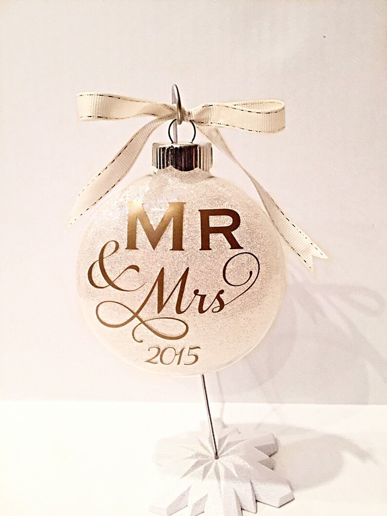 Our First Christmas Ornament Wedding Present Bridal Shower Etsy