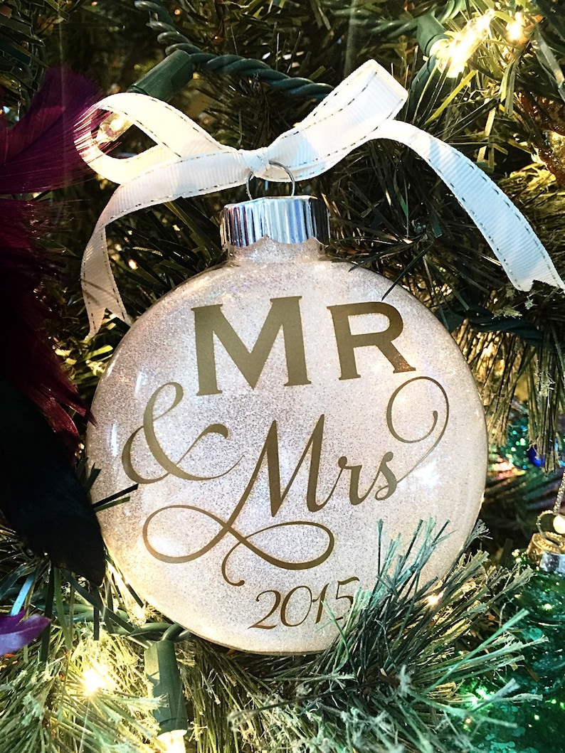 Our First Christmas Ornament Wedding Present Bridal Shower Etsy