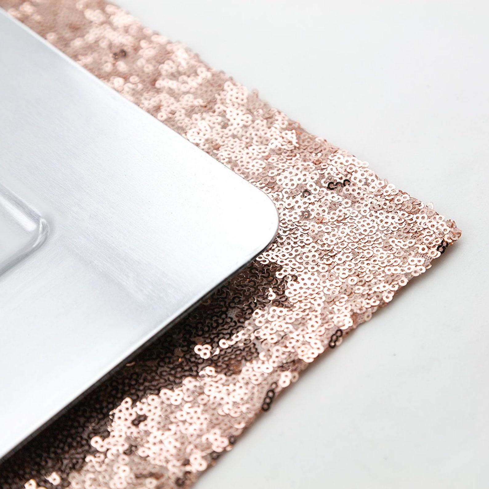 Sequin Rectangular Table Placemat in Gold Silver or Copper Etsy