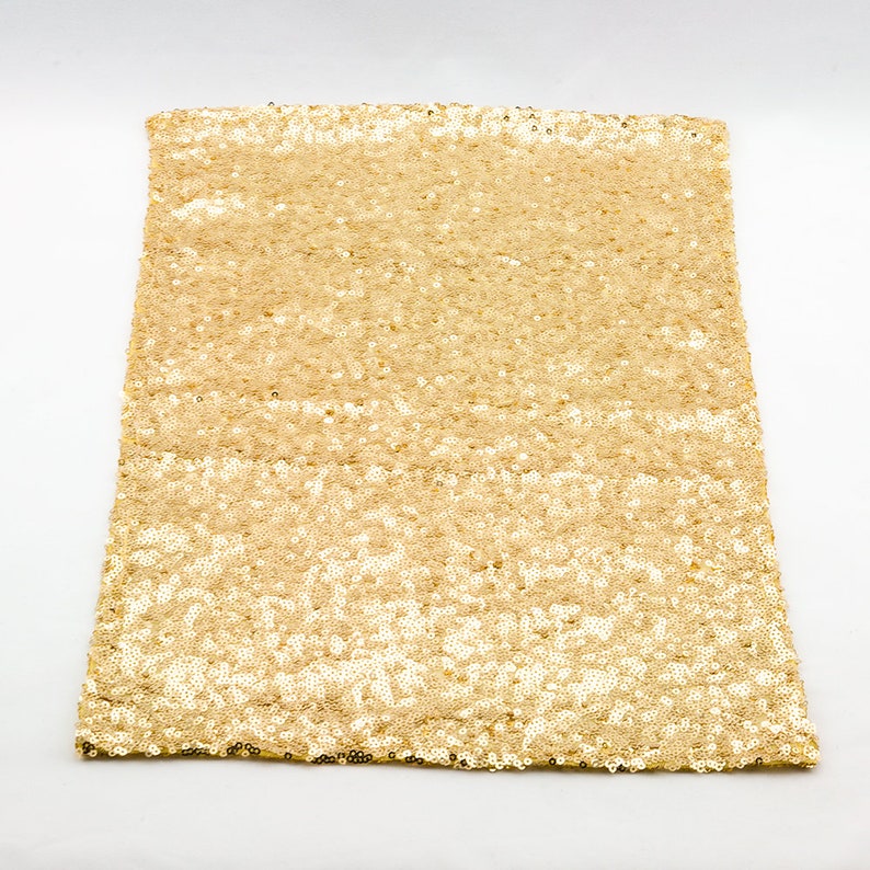 Sequin Rectangular Table Placemat in Gold Silver or Copper Etsy