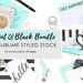 Styled stock photo bundle / 18 Styled Stock Images / Stock Photos / Instagram / Social Media Images / Branding / Blog Photo / Mint and Black