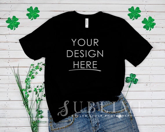 St Patricks Day Bella Canvas T-Shirt Mockup Bella Canvas St Patricks Day Bella Canvas T-Shirt Mockup Bella Canvas