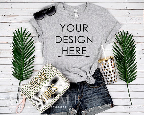 Bella Canvas 3001 T Shirt Mockup T Shirt Mockup Athletic Etsy