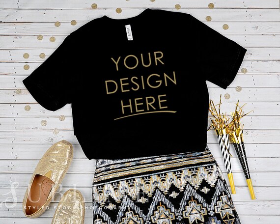 Bella Canvas T Shirt Mock Up Stock Photo Shirt Mockup Blank Etsy