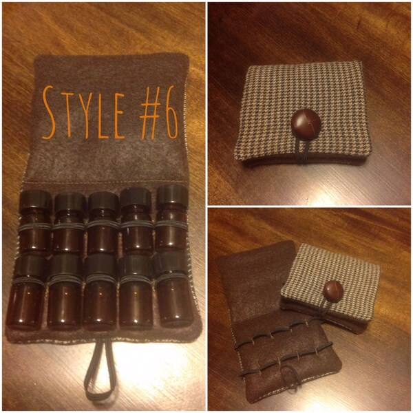 Houndstooth Essential Oil Travel Case