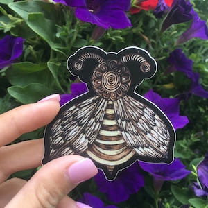 Set of Two Orginal Busy Bee Vinyl Stickers