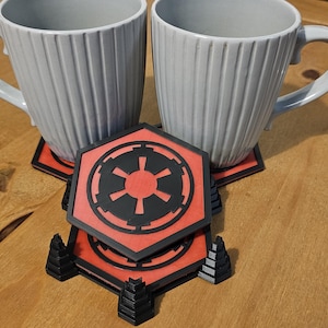 Star Wars inspired Imperial Coasters - Set of 4
