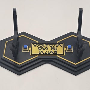 Darth Vader 3D-geprint lichtzwaardgevest - Star Wars-cosplayprop/displaystuk Jedi Stand (Black)