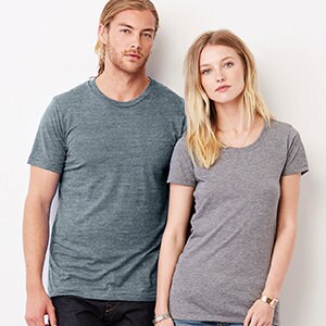 Bekväm t-shirt med vintagemotiv i triblend-mönster bild 3