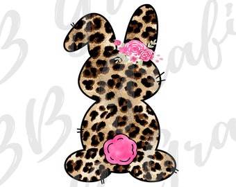 Animal Print Giraffe Camouflage Leopard Bunny Rabbit Trio Triple Easter Funky Cute Sublimation T-shirt Instant Download PNG JPEG