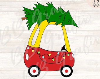 Digital Png File Boy First Christmas Car Tree Lights Printable Clip Art  Waterslide Sublimation Design INSTANT DOWNLOAD