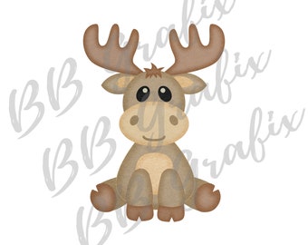 Download Baby Moose Svg Etsy