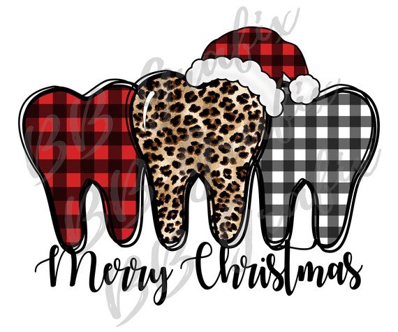 3 Three Teeth Merry Christmas Leopard Buffalo Plaid Pattern T-Shirt 3 Three Teeth Merry Christmas Leopard Buffalo Plaid Pattern T-Shirt