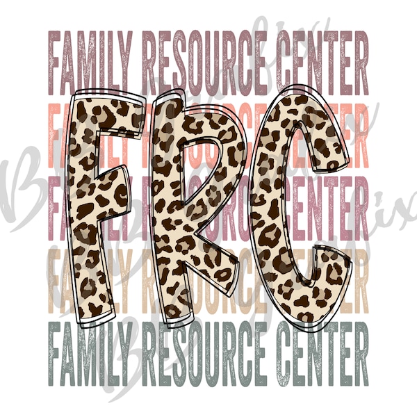 Digital Png File Family Resource Center Stacked Cheetah Leopard Clip Art Printable Sticker Waterslide Sublimation Design INSTANT DOWNLOAD