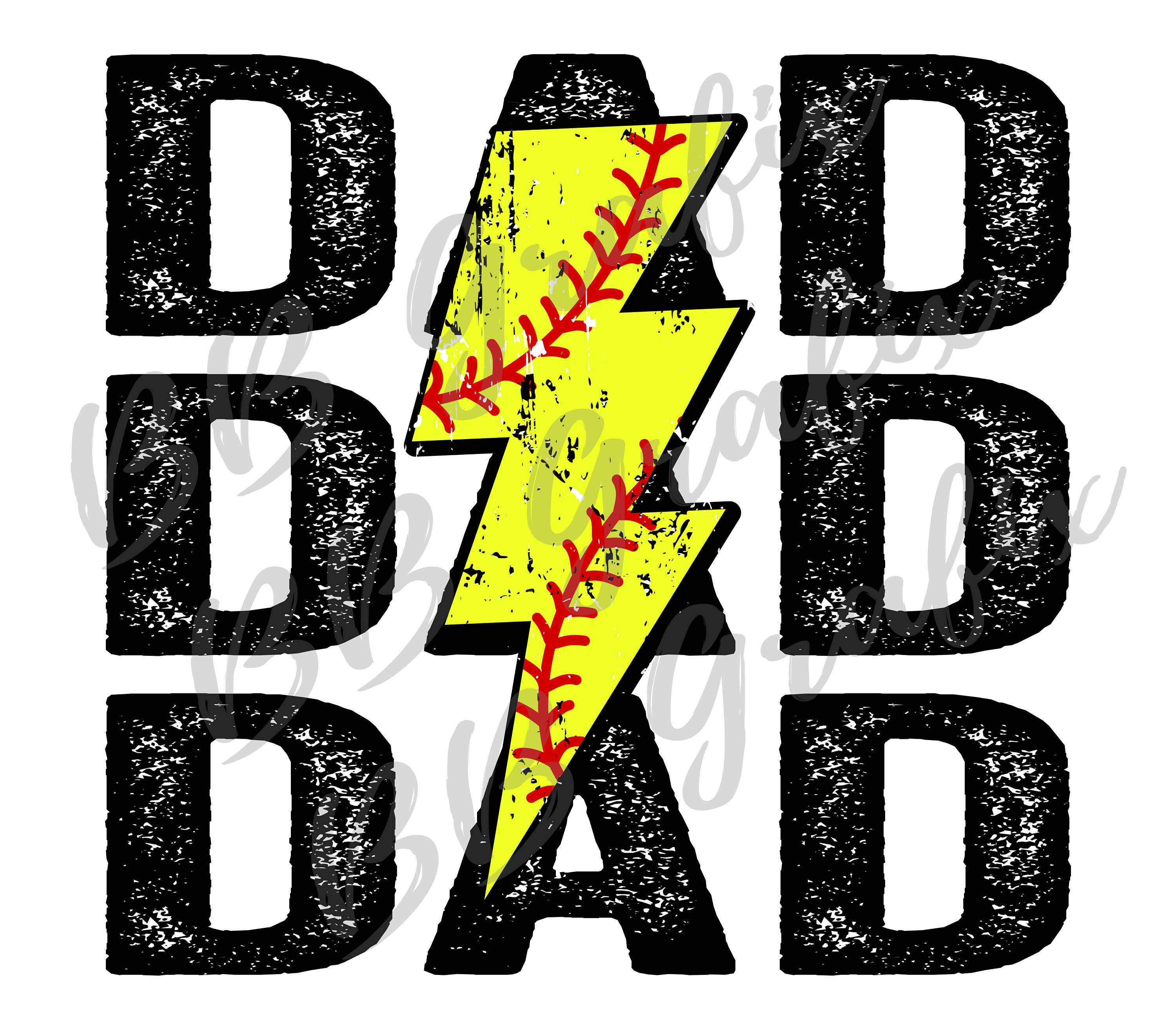 Digitale Png-Datei Softball Dad Gestapelt Distressed Blitz Bolt Mom Druckbare Wasserschiebefolie Aufbügeln Sublimation Design INSTANT DOWNLOAD