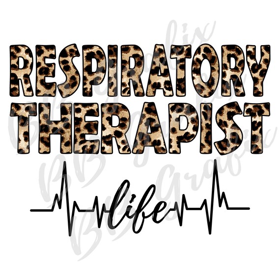 Digital Png File Respiratory Therapist Life Leopard | Etsy