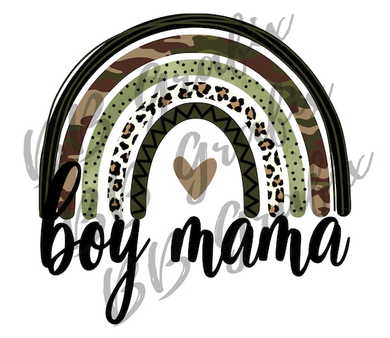 Download Digital Png File Boy Mama Camo Cheetah Leopard Rainbow Etsy