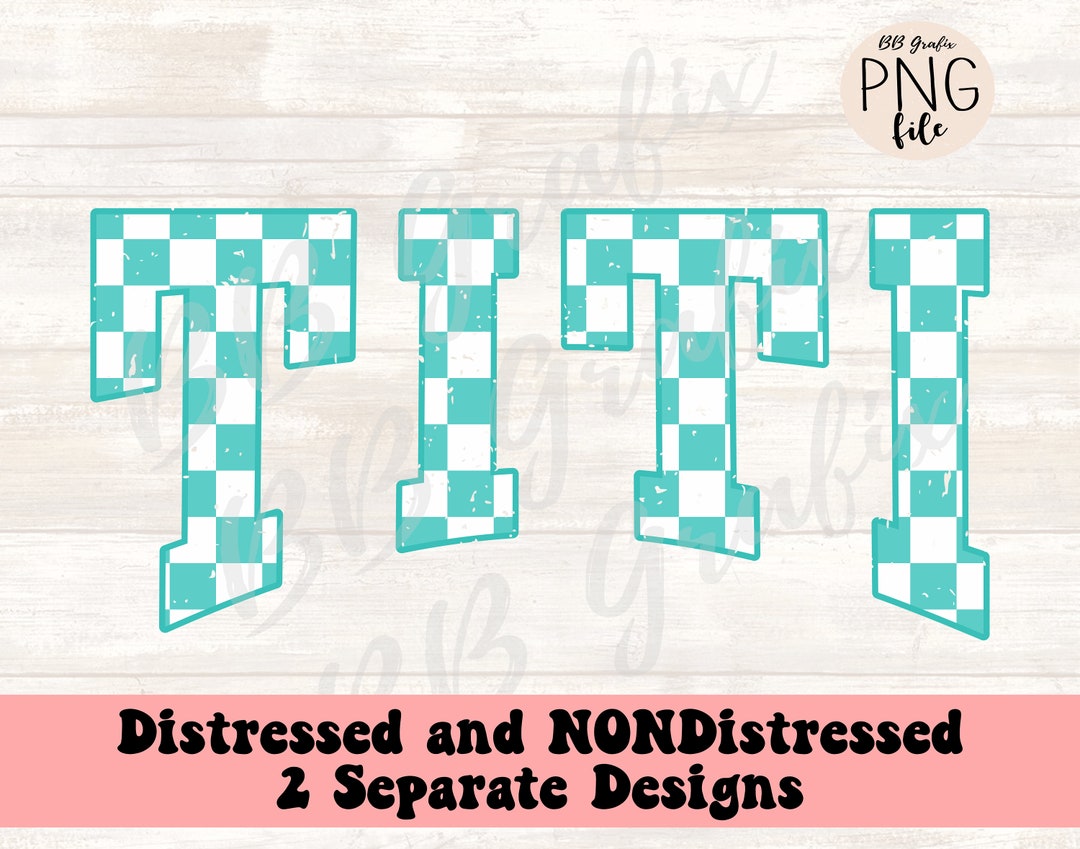 Distressed Checker Vector File Digital Png File Titi Distressed Checker Printable Sublimation Dtg Dtf ...