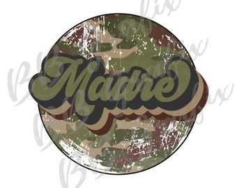 Digital Png File Madre Camo Retro 70's Camouflage Clip Art Waterslide  Sublimation Printable Design INSTANT DOWNLOAD