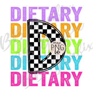 Archivo PNG digital de cuadros apilados dietéticos D imprimibles DTF DTG Diseño de sublimación DESCARGA INSTANTÁNEA