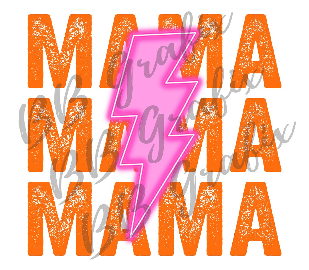 LV Logo Pink Lightning Bolt INSTANT DOWNLOAD print file PNG