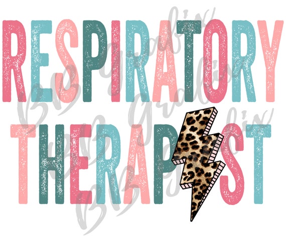 Digital Png File Respiratory Therapist Distress Cheetah - Etsy