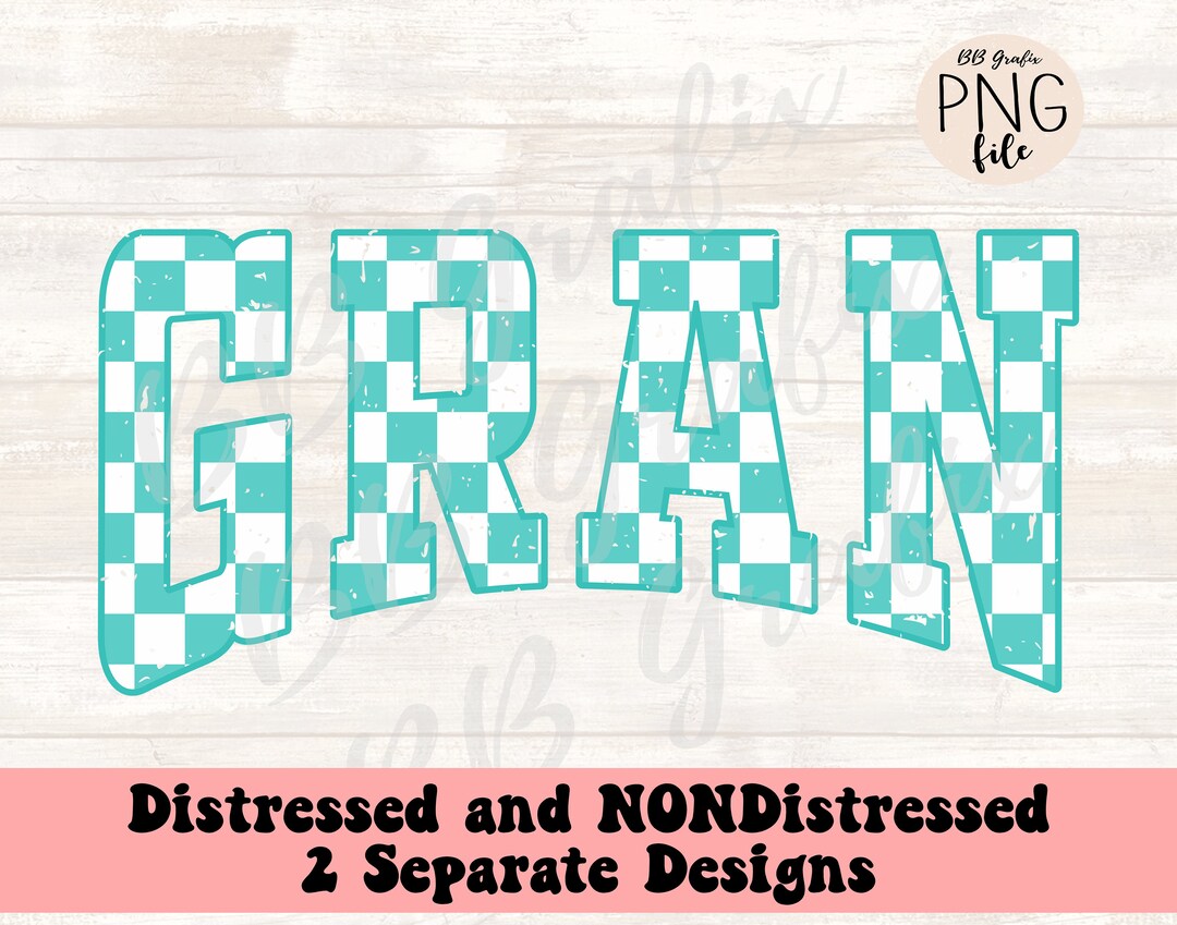 Distressed Checker Vector File Digital Png File Gran Distressed Checker Printable Sublimation Dtg Dtf ...