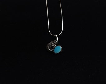 Vintage Sterling Silver | Turquoise Necklace