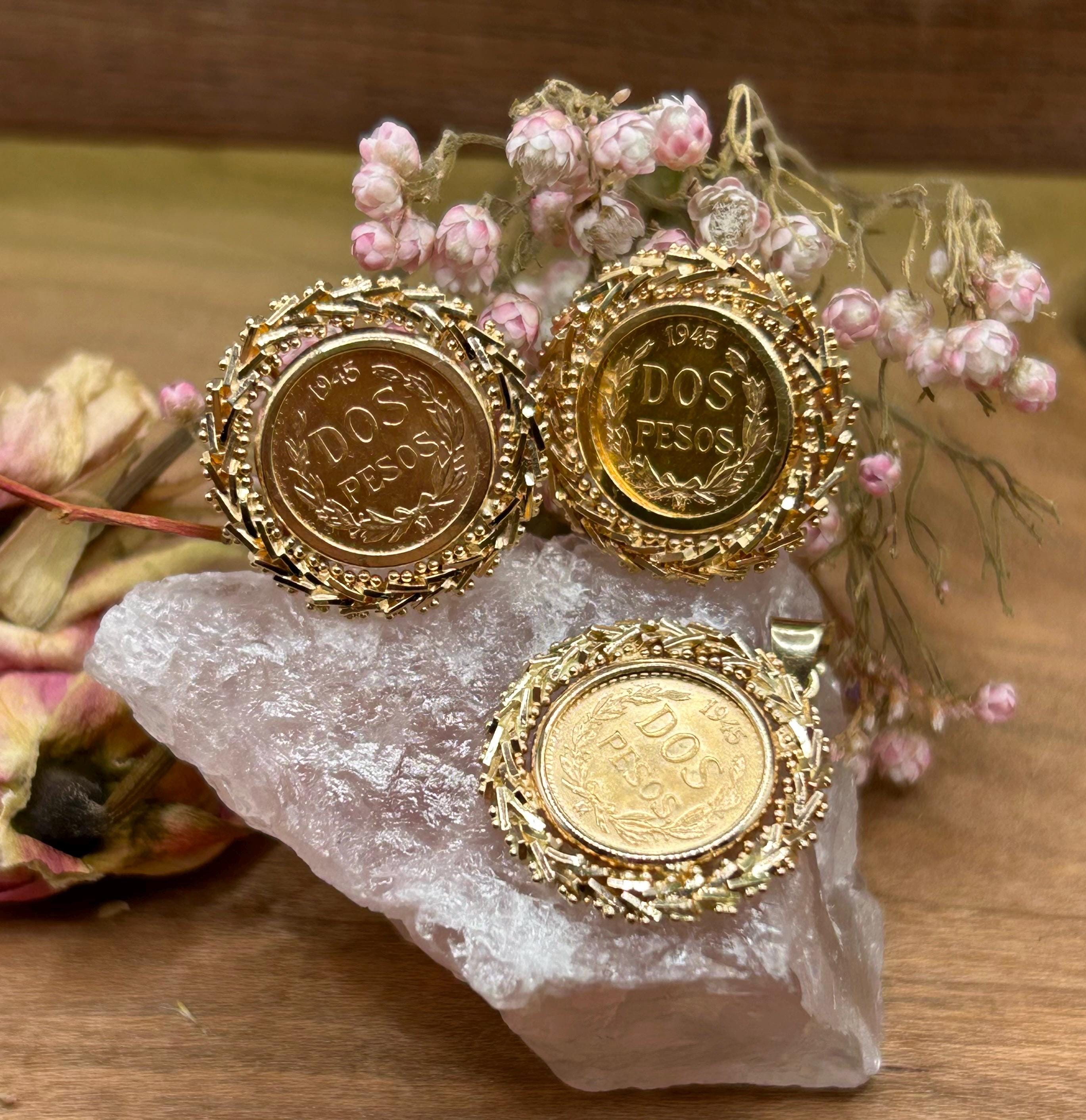 全国どこでも送料無料！ Dos Etsy - Earrings Pesos アクセサリー