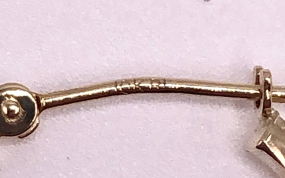 Vintage Ralph Lauren 10K Gold Oval Hoop Earrings - image 5