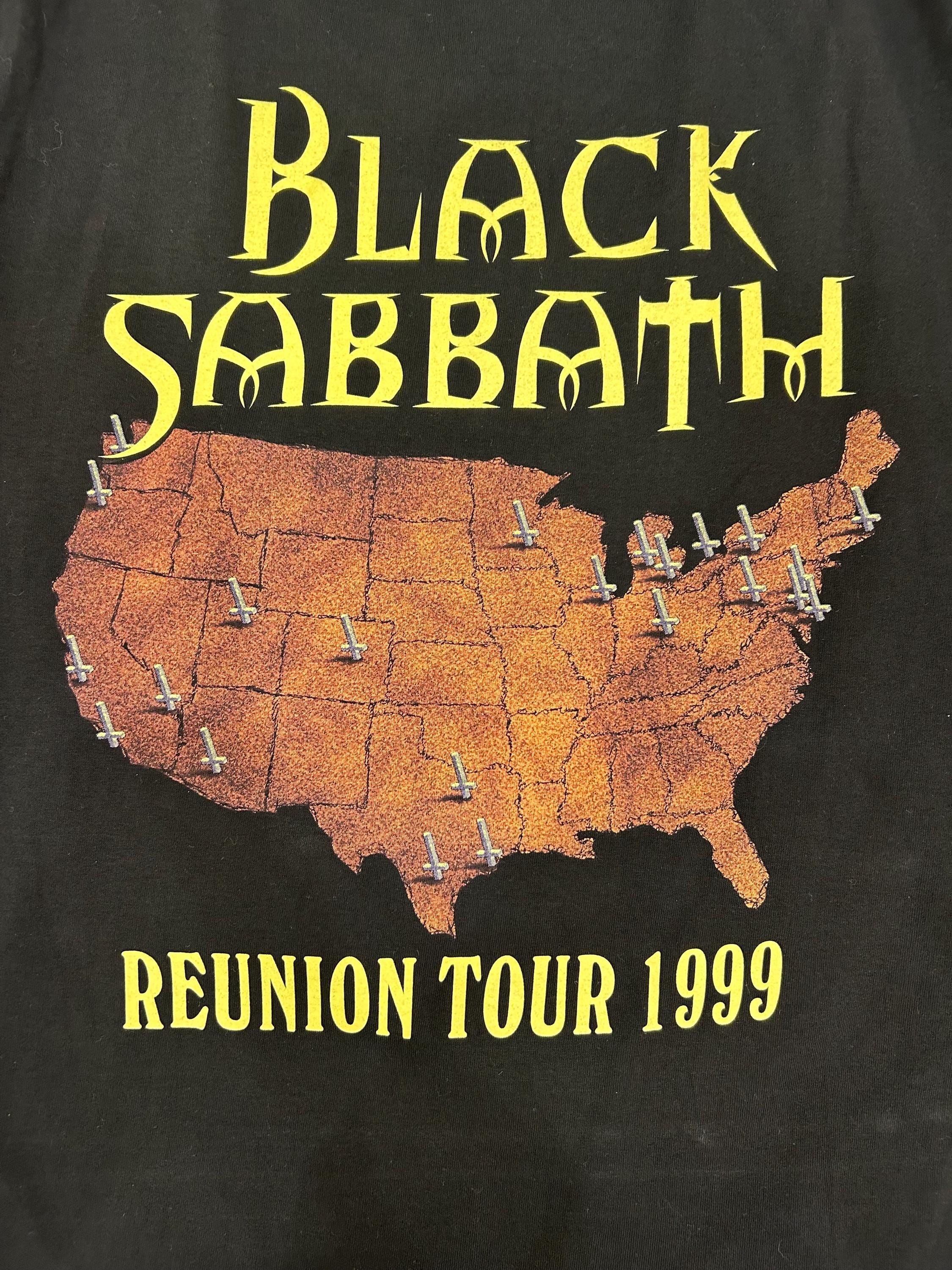 VINTAGE 1999 Black Sabbath Reunion Tour Tshirt - SIZE Large - Etsy