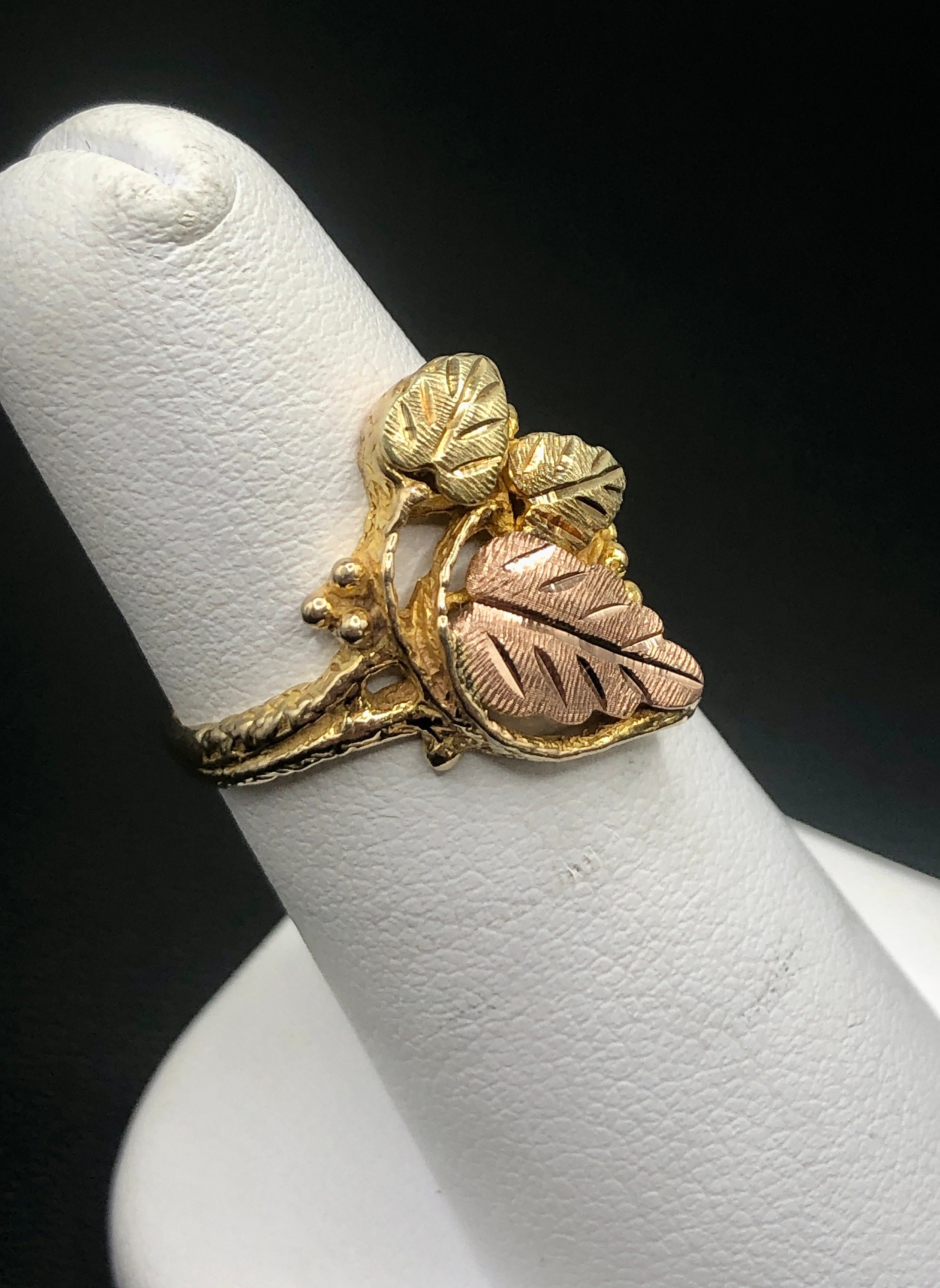 Lovely Vintage J.CO Stamped 12K & 10K Black Hills Gold Ring Lovely Vintage J.CO Stamped 12K & 10K Black Hills Gold Ring