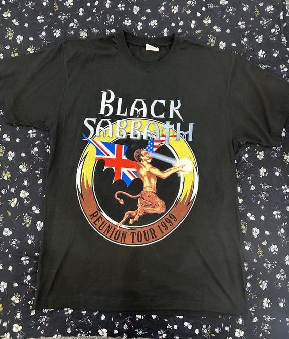 Black Sabbath 1999 バンドTシャツ VINTAGE 1999 Black Sabbath Reunion Tour Tshirt - SIZE Large - Etsy