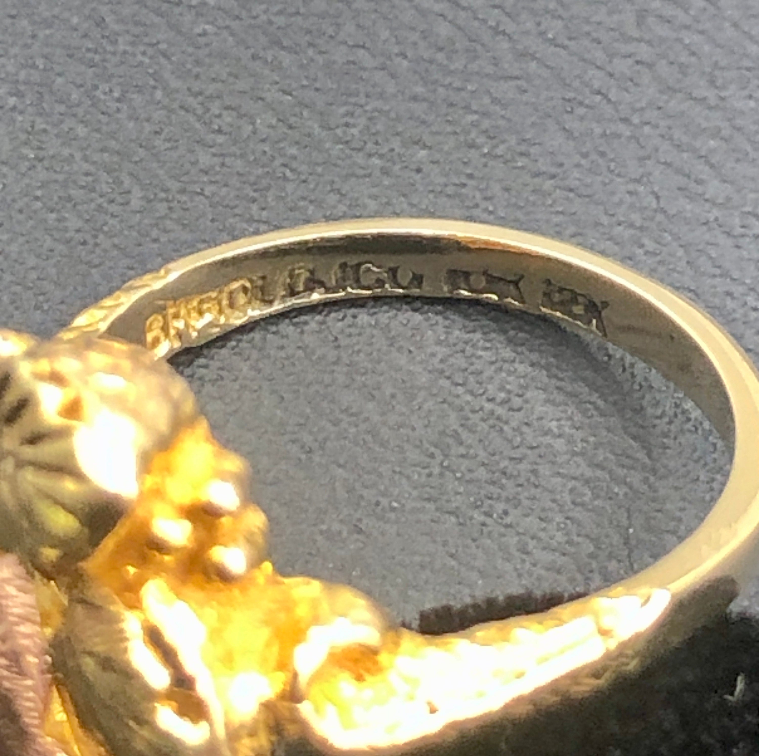 Lovely Vintage J.CO Stamped 12K & 10K Black Hills Gold Ring Lovely Vintage J.CO Stamped 12K & 10K Black Hills Gold Ring