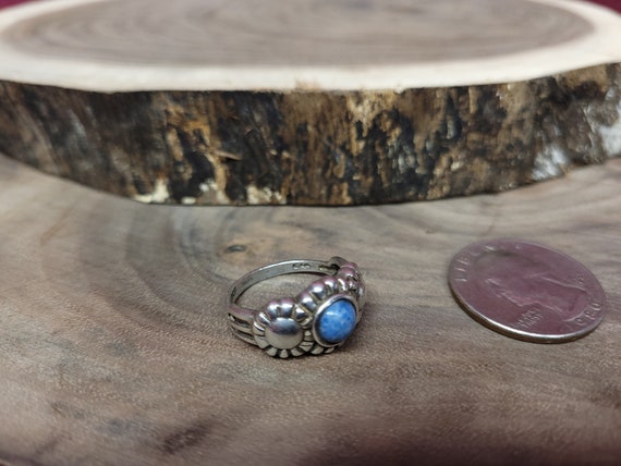 Vintage Sterling Silver | Denim Lapis Lazuli Ring… - image 2
