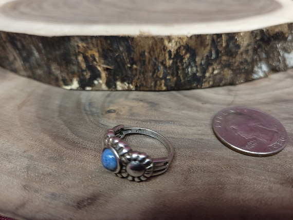 Vintage Sterling Silver | Denim Lapis Lazuli Ring… - image 3
