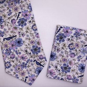 Skinny Tie-flower tie-Flower tie-Floral Tie-Ties for Men-Classic Tie-Free Shipping-Blue Necktie-Ships Free-Tie and Pocket Square-Skinny Ties