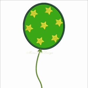 Party Balloons Applique Machine Embroidery Design Instant Download