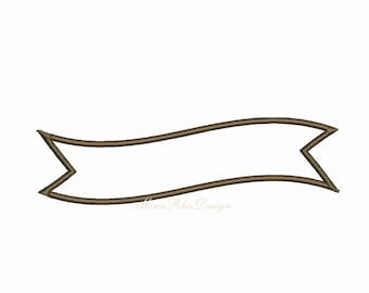Label Applique Design Banner Machine Embroidery Design Instant download