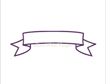 Label Embroidery Design Banner Machine Embroidery Instant Etsy