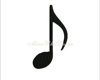 音楽ノート機械刺繍デザイン音楽ノート即時ダウンロード