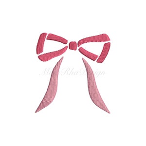 Bow Embroidery Design Bow Fill Stitched  INSTANT DOWNLOAD