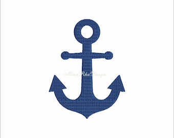 Anchor Fill Embroidery Design Pattern Instant Download