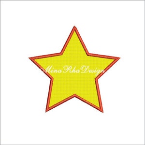 Star Machine Embroidery Design Star Applique Design Instant Download