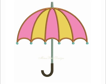 Umbrella Appliques Design Machine Embroidery