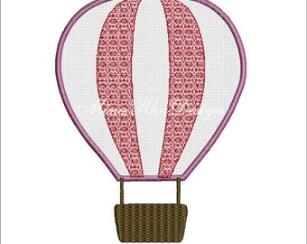 Instant Download Hot Air balloon Embroidery Design