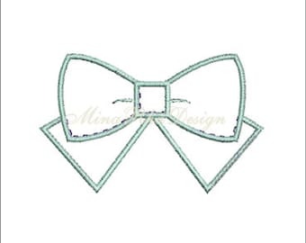 Bow Machine Embroidery Design Bow Applique Instant Download