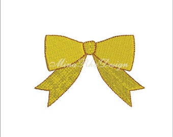 Bow Embroidery Design Bow Fill Stitched  INSTANT DOWNLOAD